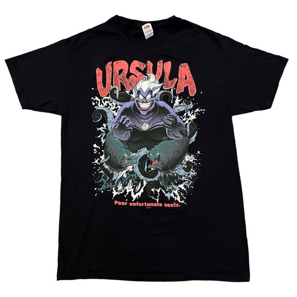 Disney Ursula T-Shirt Adult Medium Black Graphic Shirt The Little Mermaid - Picture 1 of 7